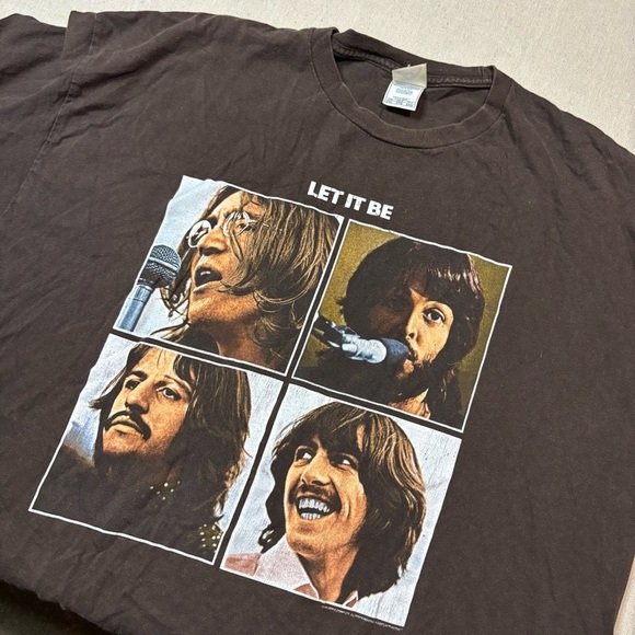 Vintage 2004 Apple Official The Beatles Let It Be Shirt Sz 2xl Double Stitch - Picture 1 of 7